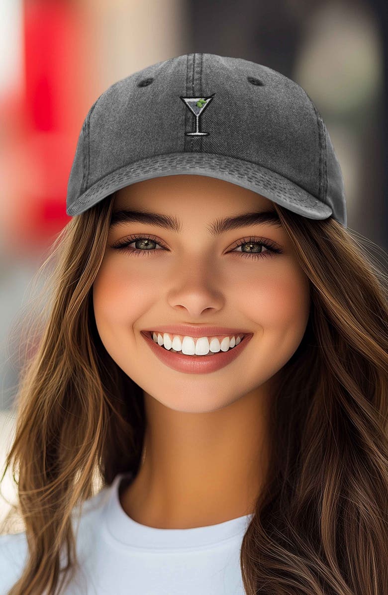 Dalix Martini Embroidered Casual Cap, Alternate, color,