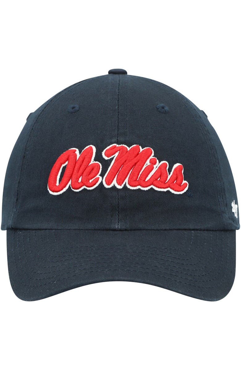 '47 Men's '47 Navy Ole Miss Rebels Vintage Clean Up Adjustable Hat, Alternate, color, 