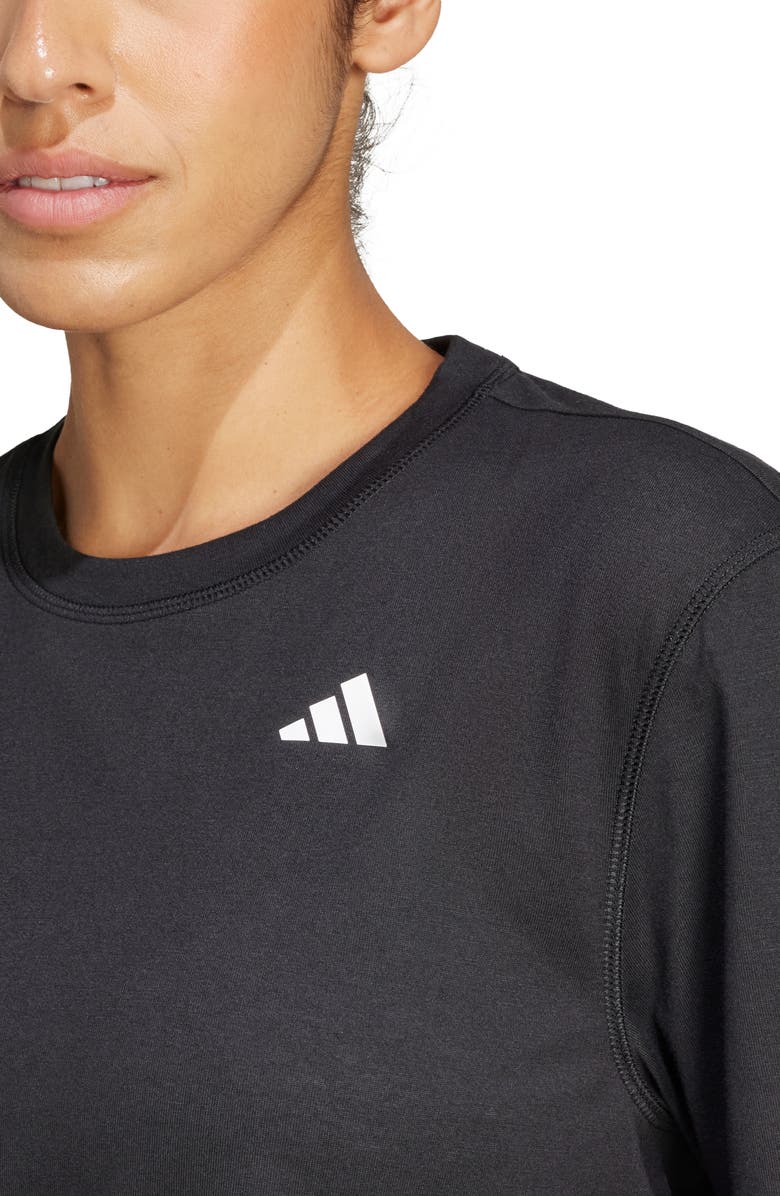 adidas Train Essentials Boxy Workout T-Shirt, Alternate, color, Black