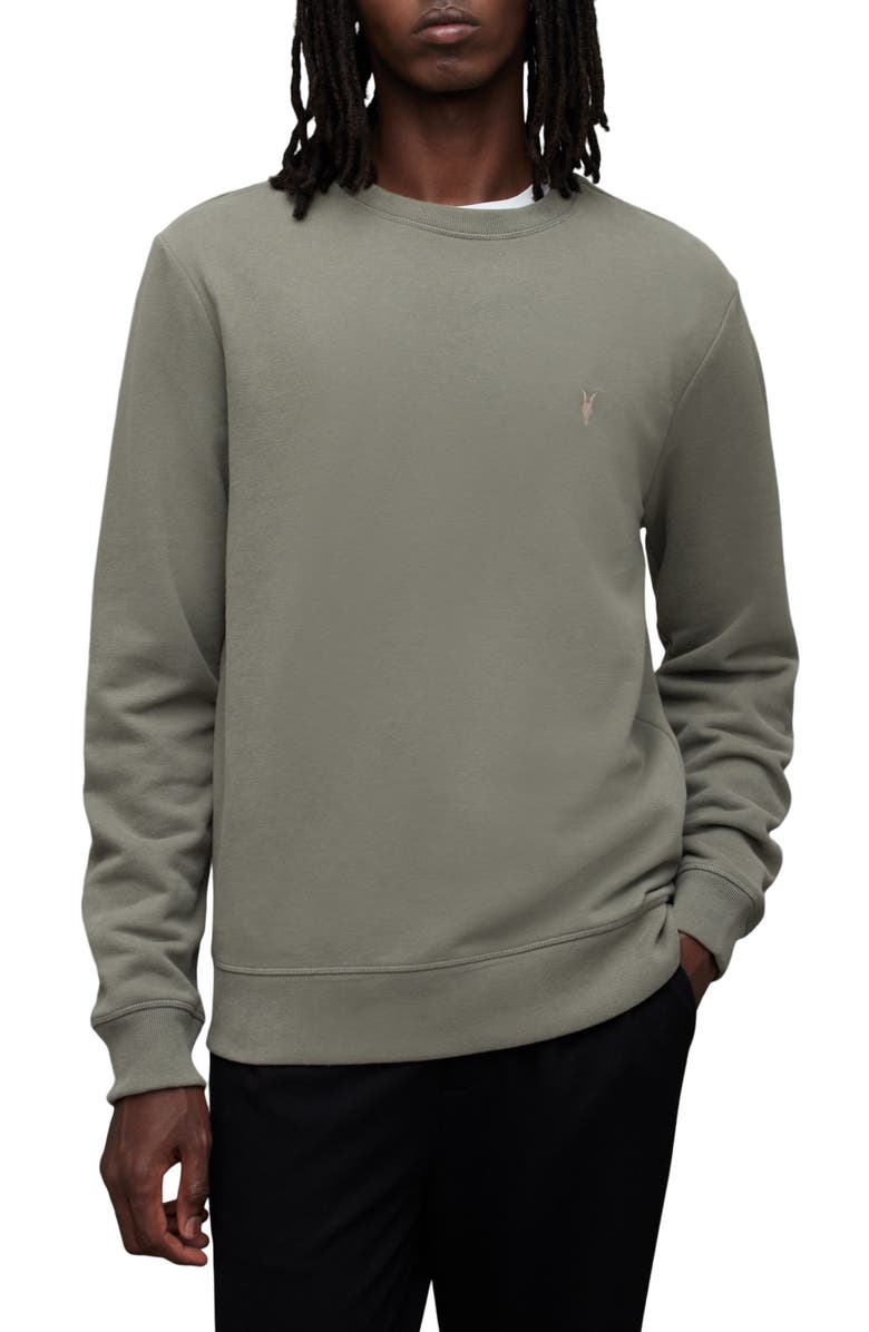 AllSaints Raven Crewneck Sweatshirt, Main, color,
