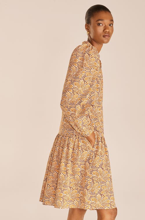 REBECCA TAYLOR REBECCA TAYLOR SPECKLED FLEUR PUFF SLEEVE DRESS