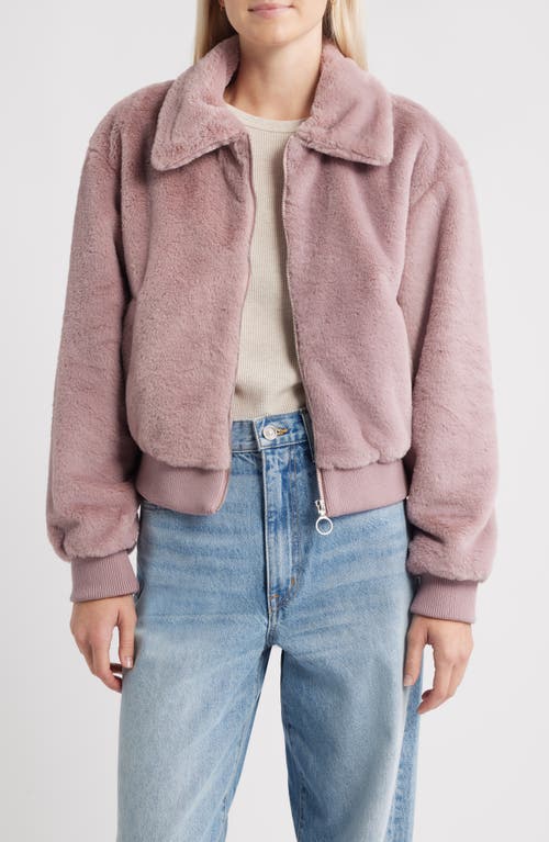 Thread & Supply Faux Fur Jacket In Pink