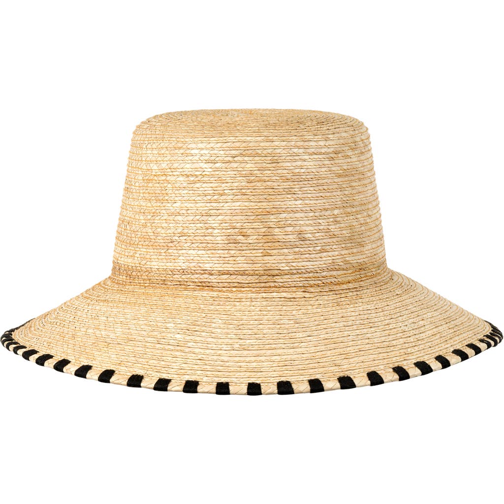 Sunshine Tienda Jakeline Palm Staw Hat in Black  product