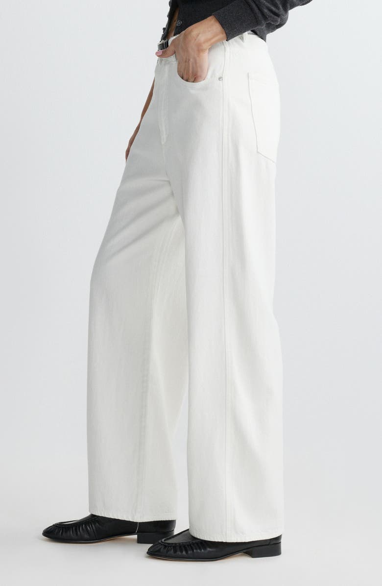 DL1961 Taylor High Waist Relaxed Barrel Jeans, Alternate, color, White Aura