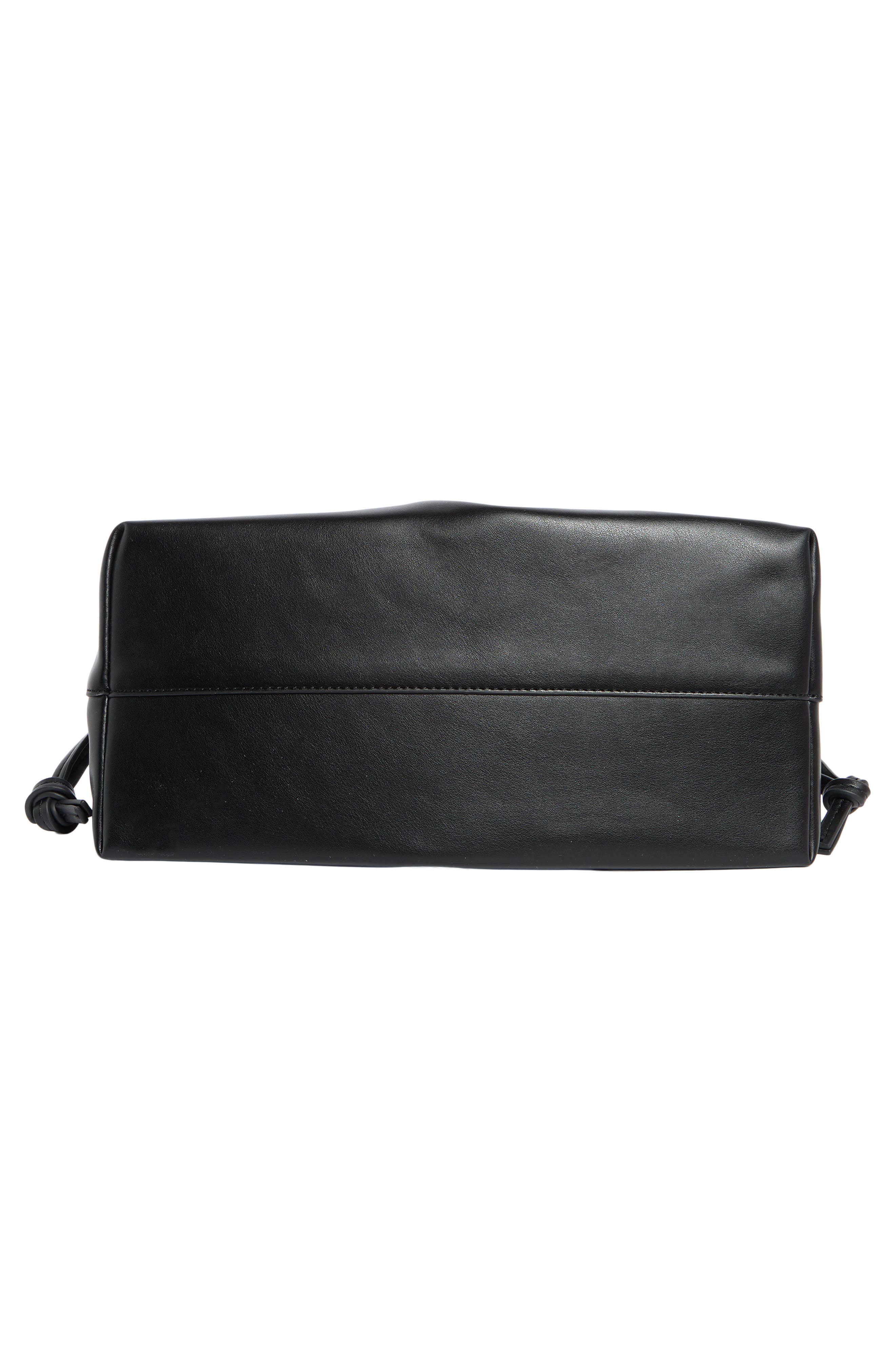 BCBG Faux Leather Shoulder Bag, Alternate, color, Black