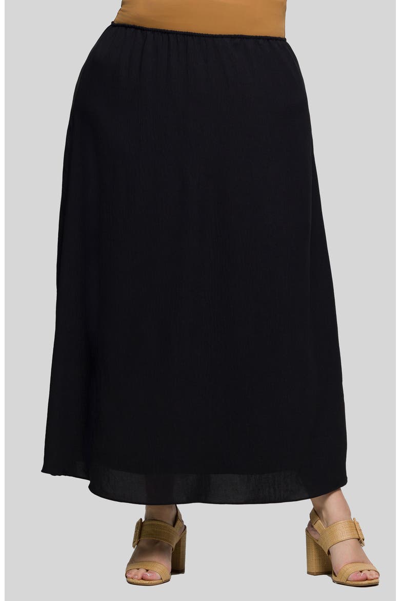 Pull-On Maxi Skirt, Main, color, BLACK