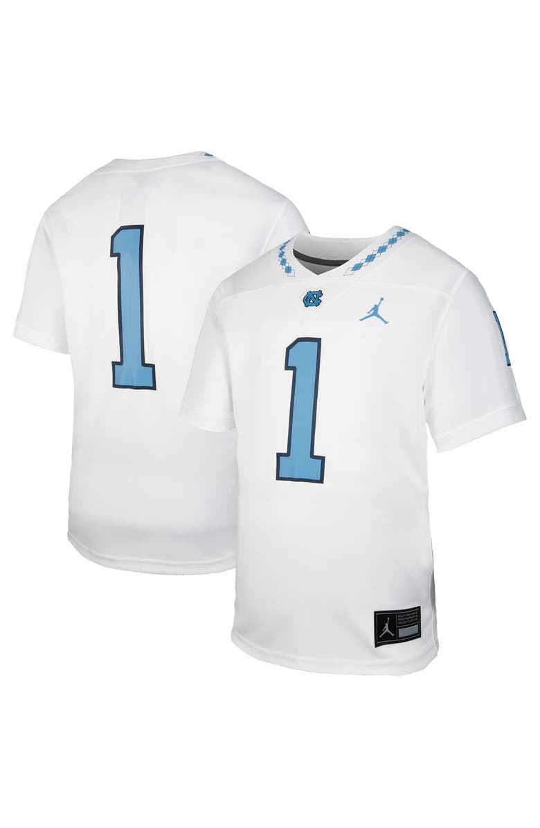 Jordan Brand Toddler Jordan Brand #1 White North Carolina Tar Heels Untouchable Replica Game Jersey, Main, color, White