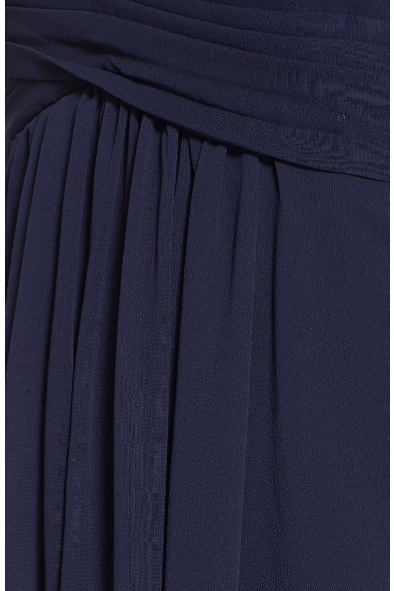 Embellished Tiered Chiffon Halter Gown, Alternate, color, MIDNIGHT NAVY