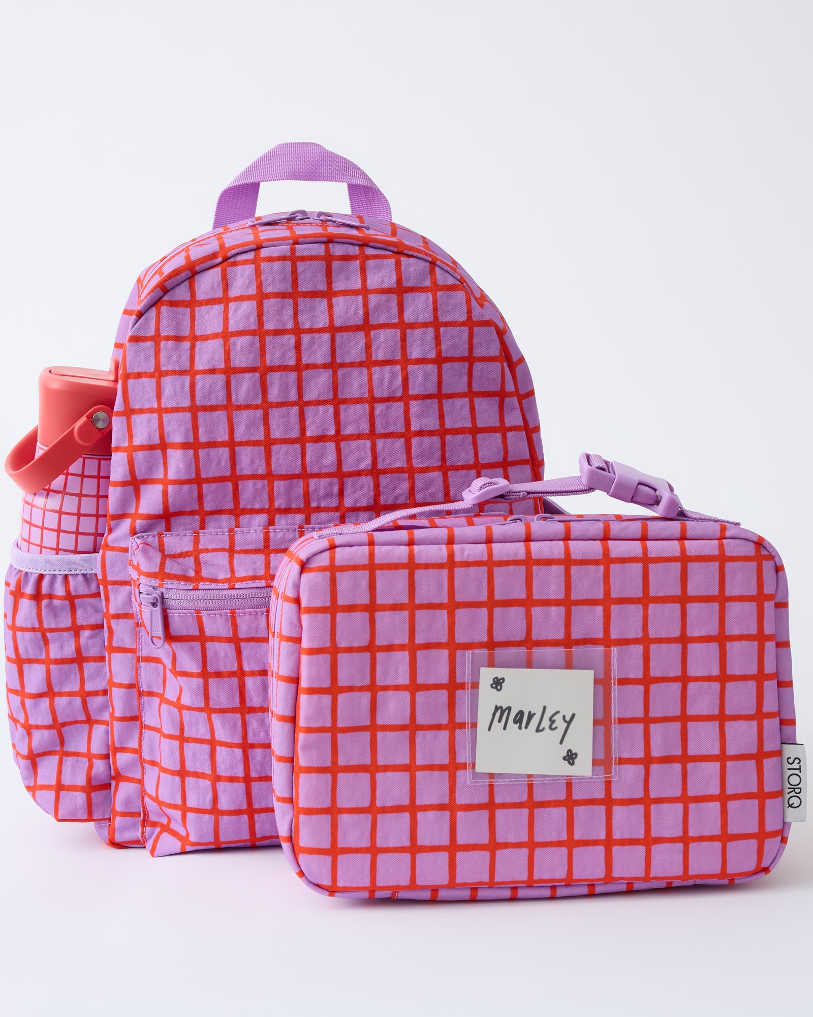 Cool Kid Backpack, Alternate, color, Orchid Grid
