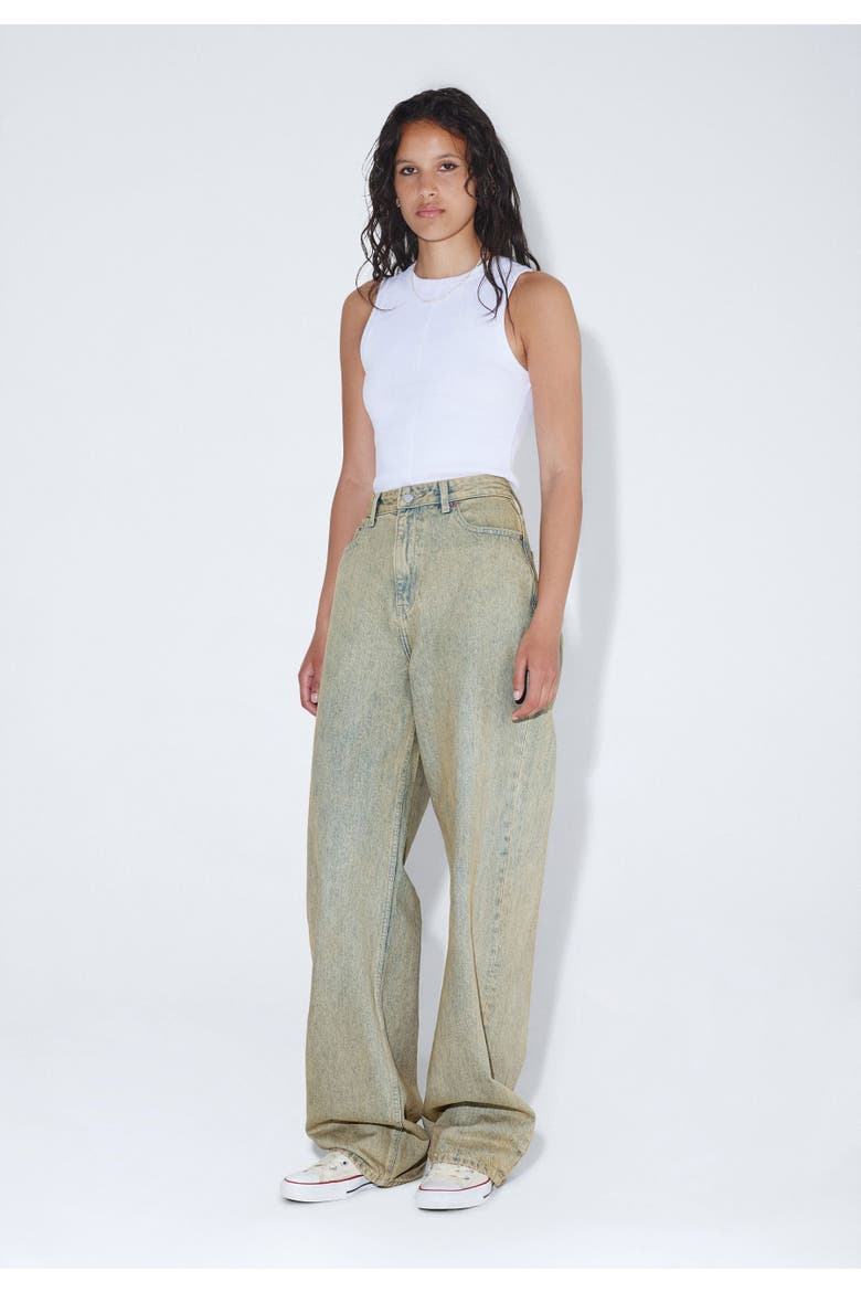 Donna High Relaxed Jeans, Alternate, color, Stream Desert