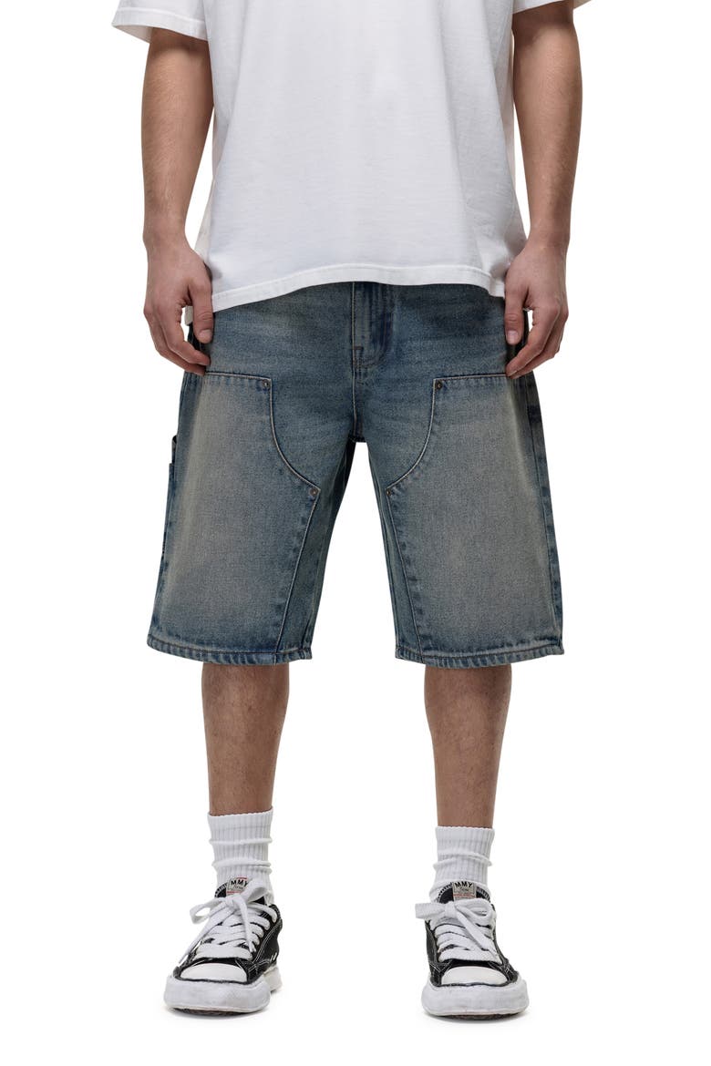Release Blue Denim Shorts, Main, color, Blue