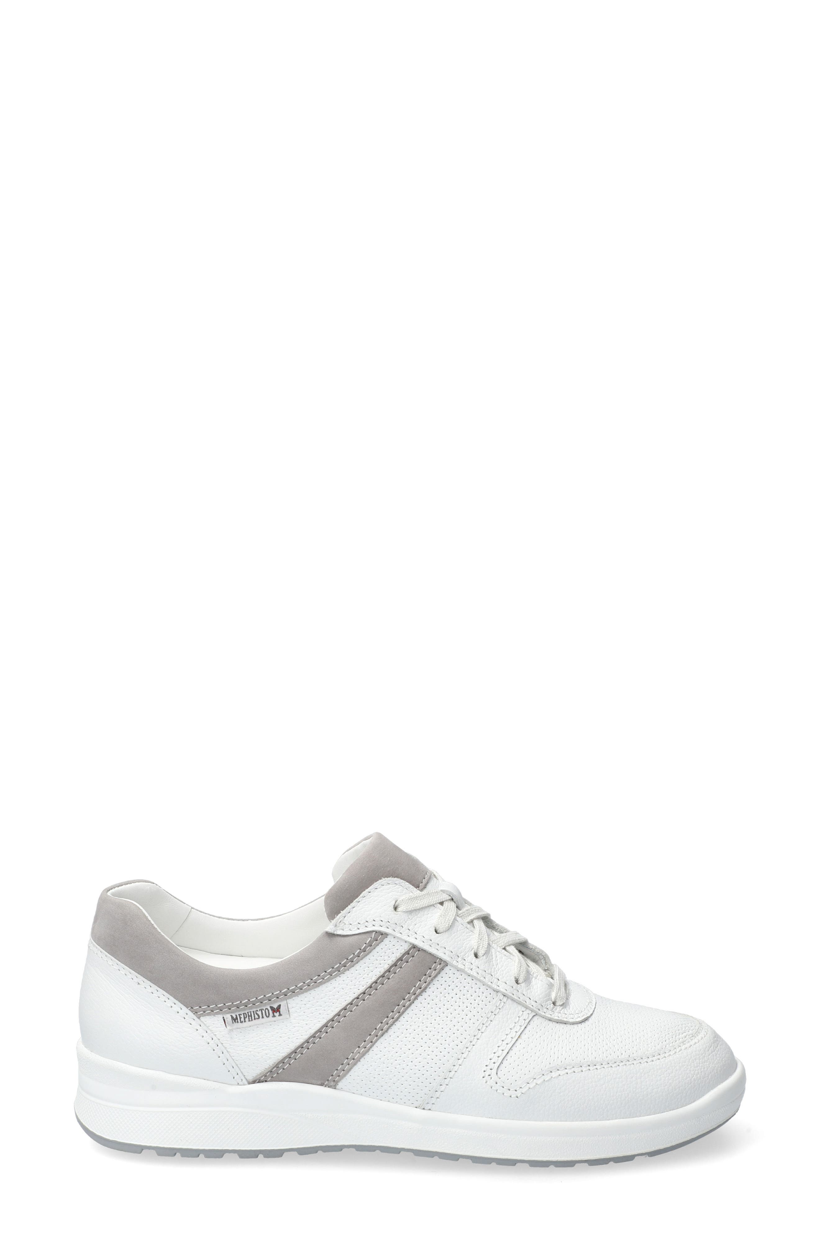 Rebecca Perforated Sneaker, Alternate, color, WHITE