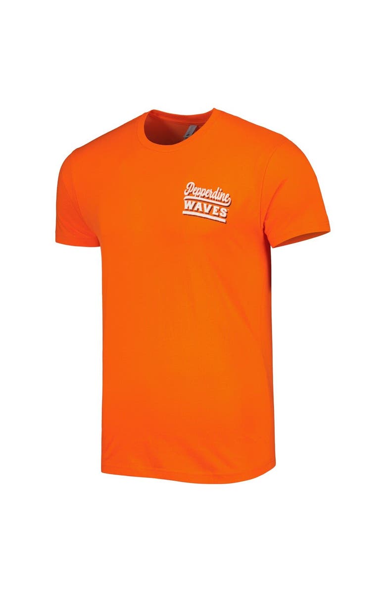IMAGE ONE Men's Orange Pepperdine Waves Hyperlocal Beach Premium T-Shirt, Alternate, color, Orange
