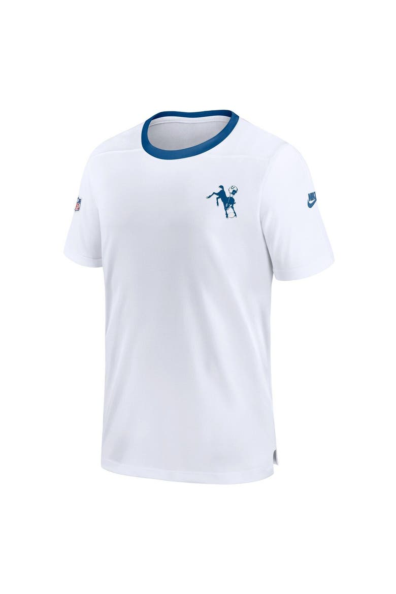 Men's Nike  White Indianapolis Colts Indiana Nights Alternate Coach Performance T-Shirt, Alternate, color, White
