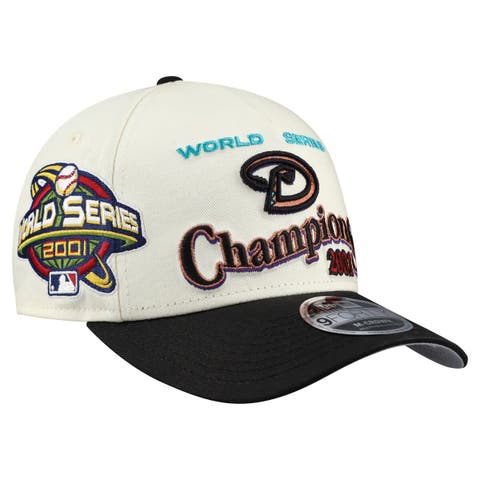 Men's New Era  Cream/Black Arizona Diamondbacks World Series 9FORTY M-Crown A-Frame Adjustable Hat