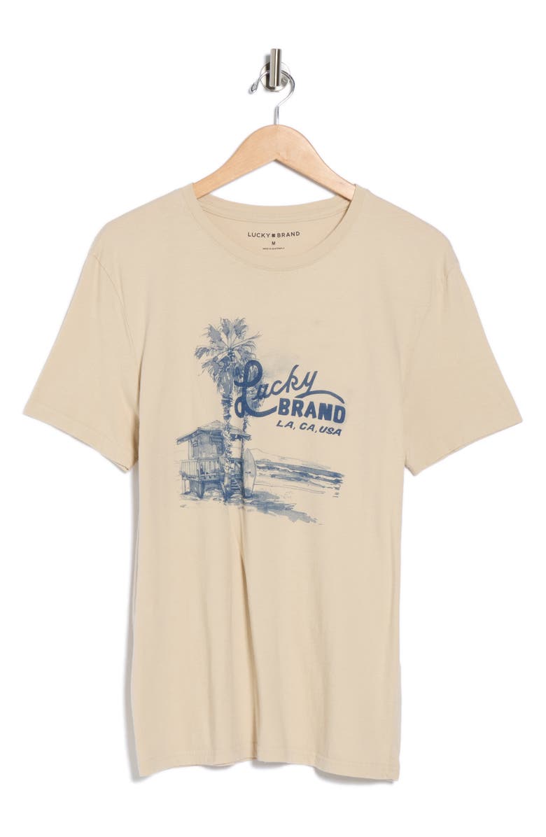 Lucky Brand Beach Graphic T-Shirt, Alternate, color, Peyote