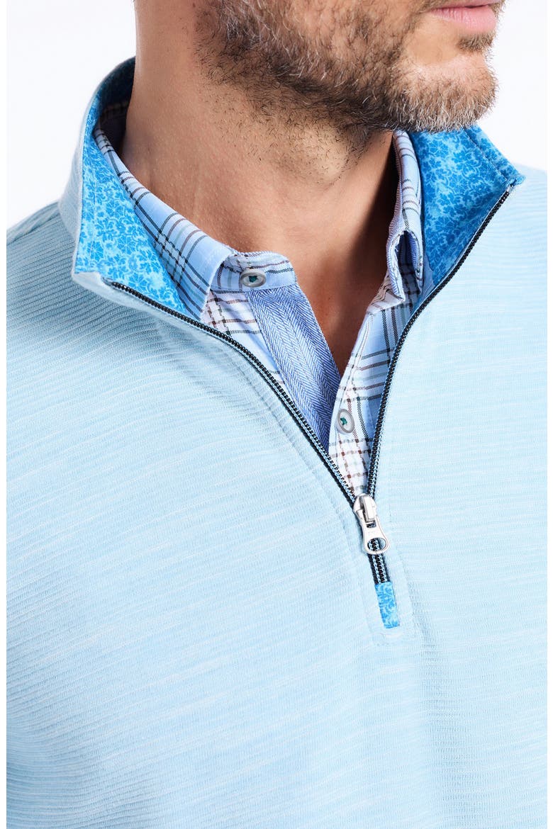 Ledson Quarter-Zip Knit Sweatshirt, Alternate, color, GLACIER