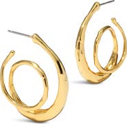 Alexis Bittar Molten Spiral Hoop Earrings