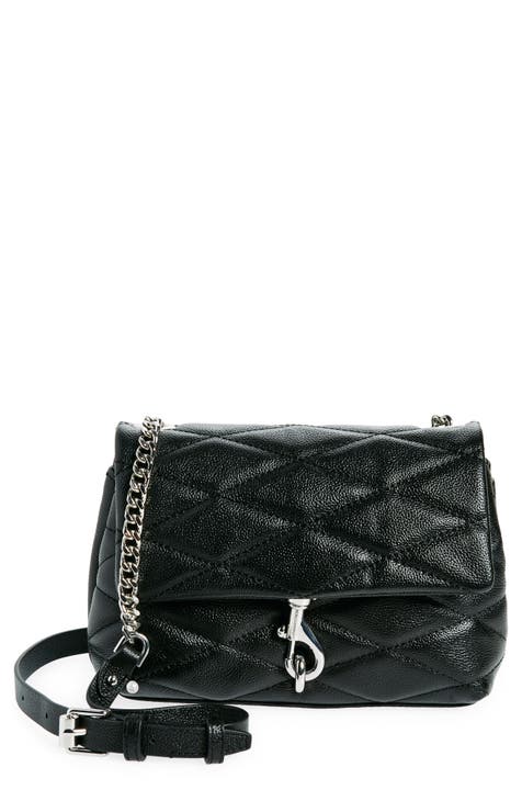 Edie Diamond Quilt Leather Crossbody Bag