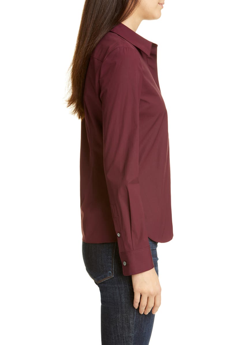 Theory Classic Fitted Stretch Cotton Shirt, Alternate, color,