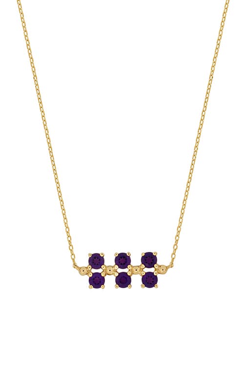 Bony Levy Three-row Semiprecious Stone Pendant In Gold