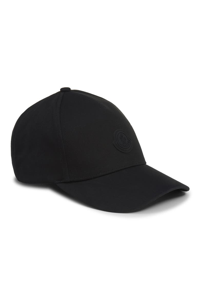 Logo Cotton Baseball Cap, Main, color, BLACK