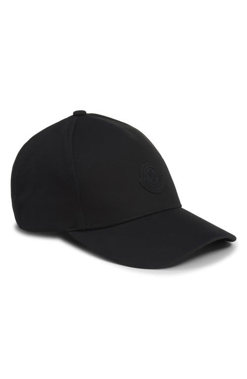 Moncler Logo Cotton Baseball Cap