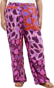 City Chic Lorie Print Wide Leg Pants