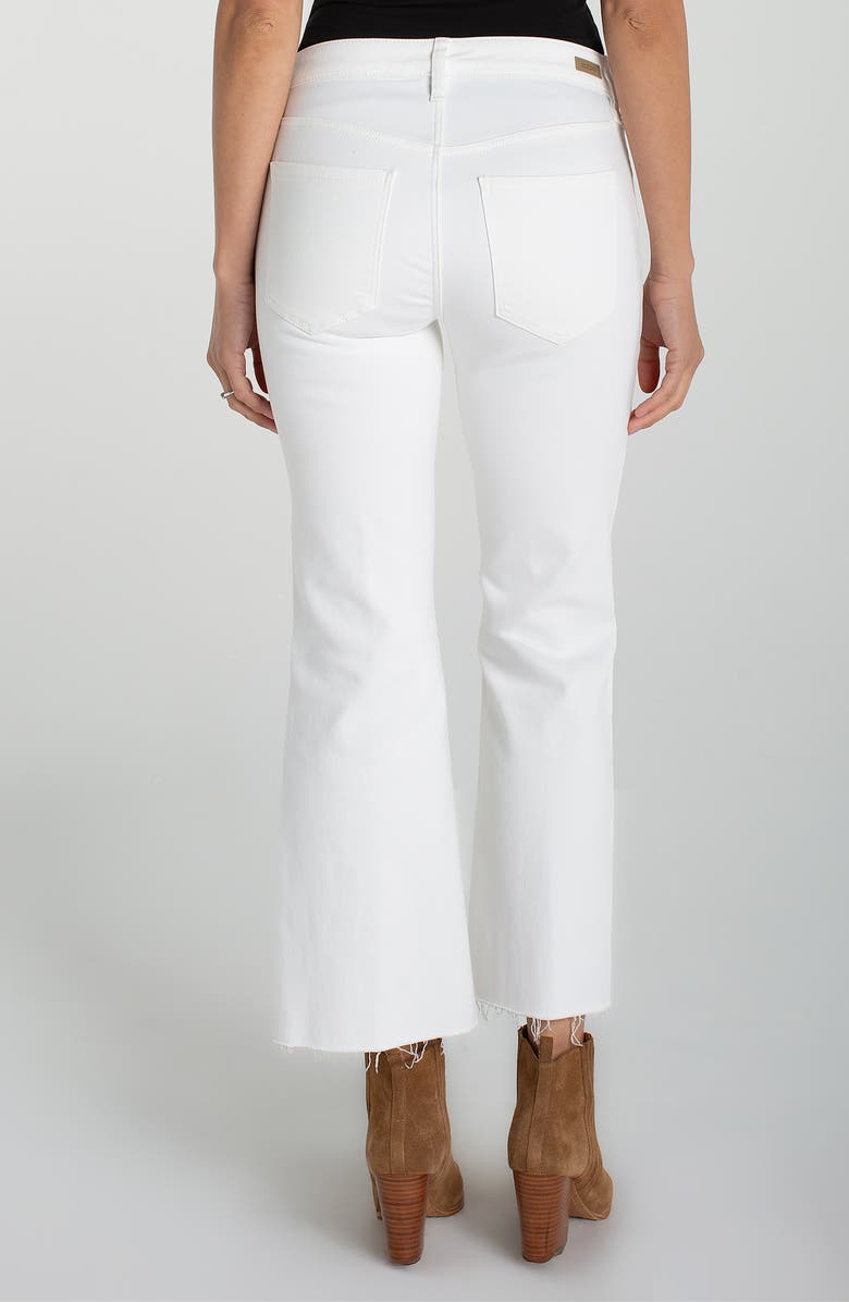 Liverpool Los Angeles Hannah Raw Split Hem Crop Flare Jeans, Alternate, color, 