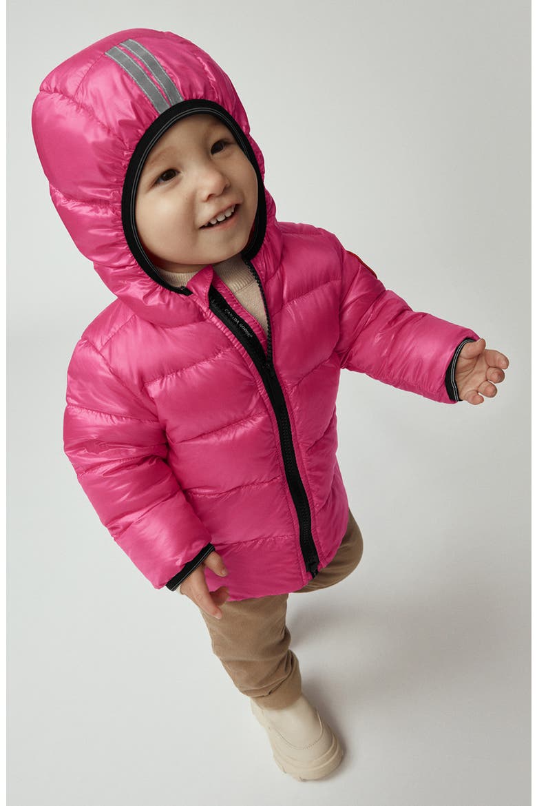Crofton Water Resistant 750 Fill Power Down Recycled Nylon Puffer Jacket, Alternate, color, SUMMIT PINK