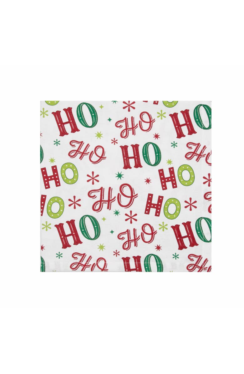 C&F Home Ho Ho Ho Napkins Set of 6, Alternate, color, Red