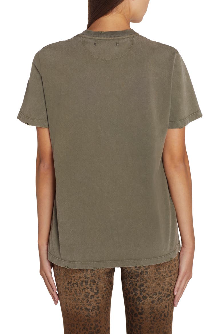 Distressed Cotton Logo Tee, Alternate, color, DUSTY OLIVE