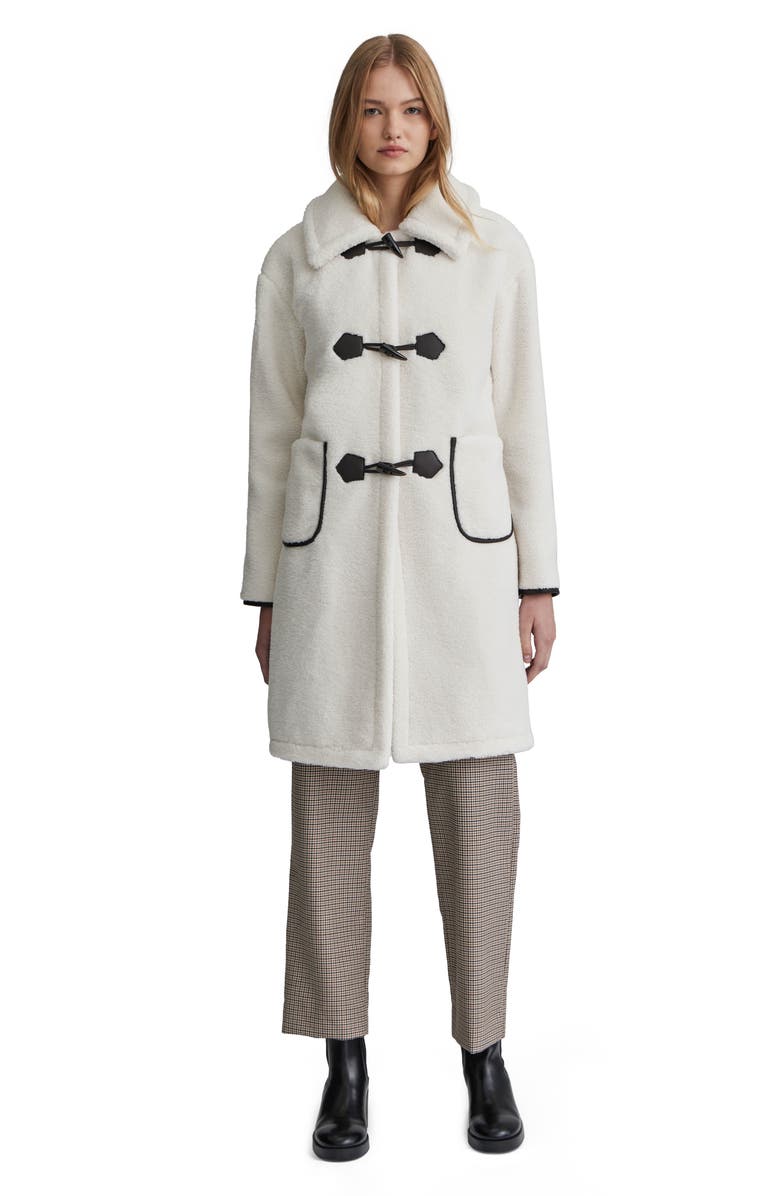 NVLT Berber Fleece Toggle Coat, Alternate, color, Cream