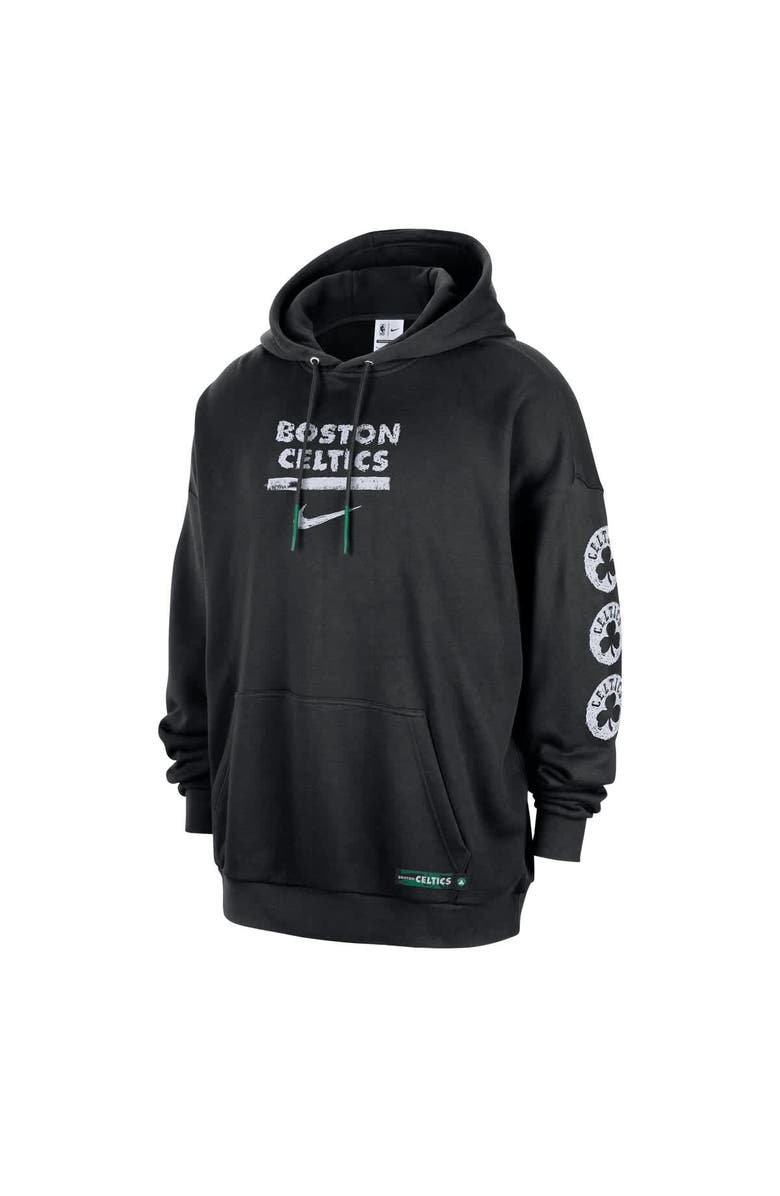 Nike Men's Nike Black Boston Celtics Courtside Club Premium Hoodie, Alternate, color, Black