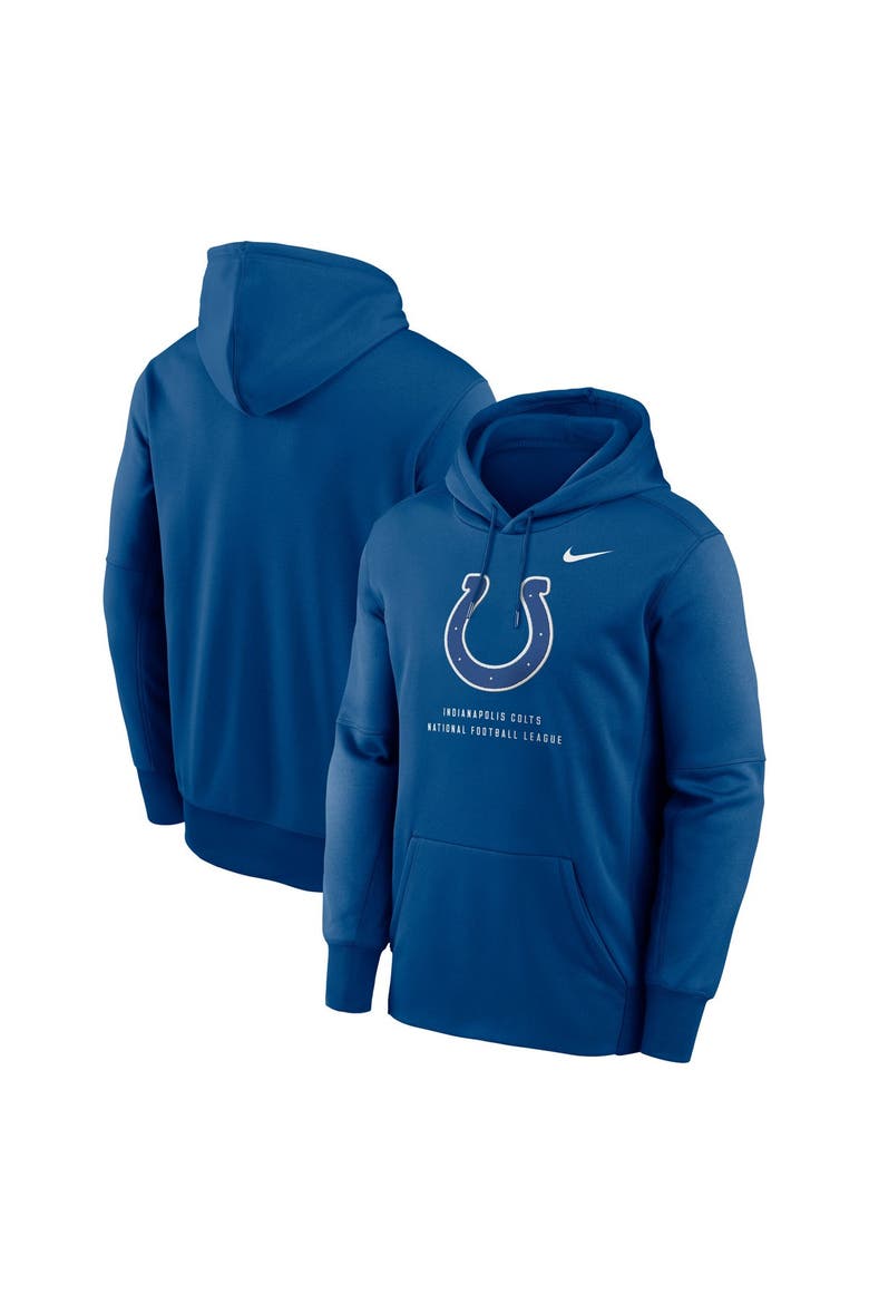 Men's Nike Blue Indianapolis Colts Toss Sweep Therma-FIT Hoodie, Main, color, Blue