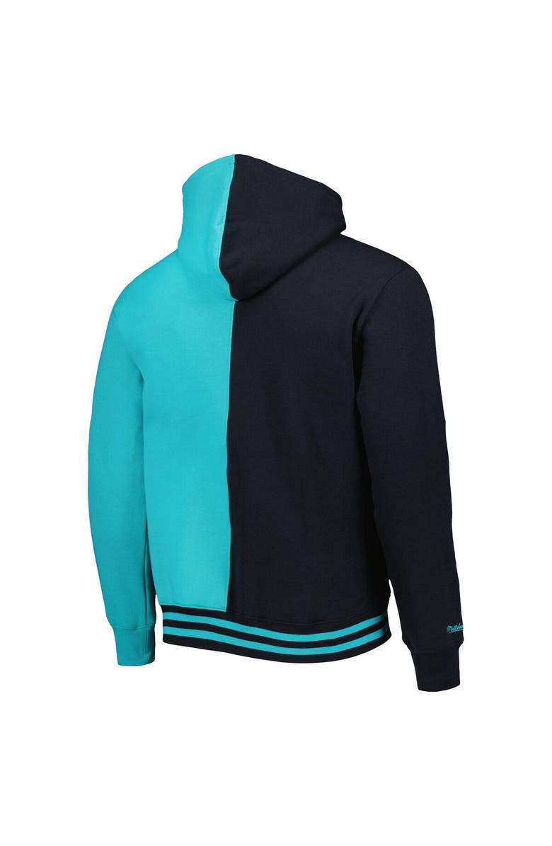 Mitchell & Ness Men's Mitchell & Ness Black/Teal San Antonio Spurs Hardwood Classics Split Pullover Hoodie, Alternate, color, Black