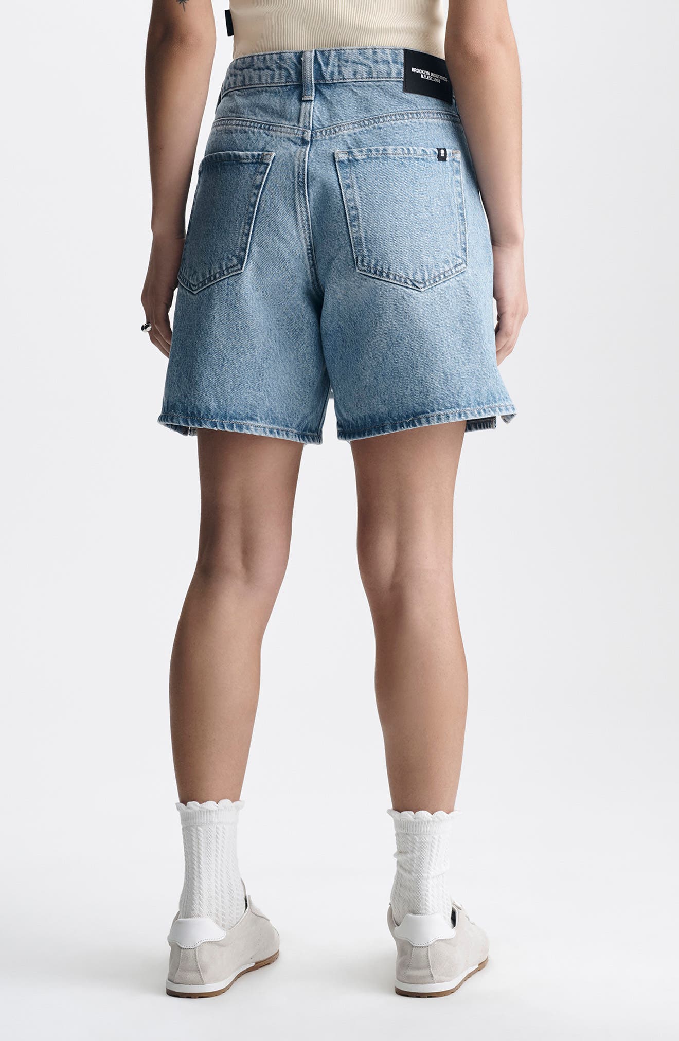 High Waist Denim Shorts - image 2