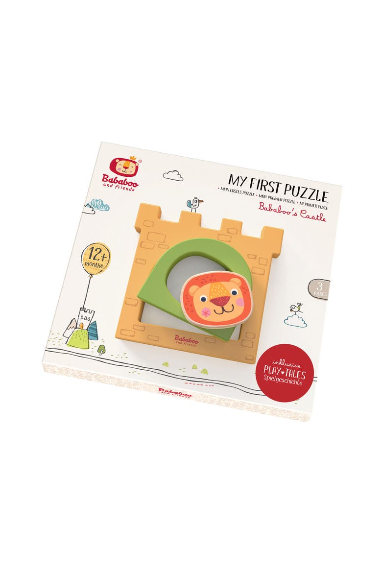 Bababoo Lion Castle My First Puzzle, Alternate, color, Yellow