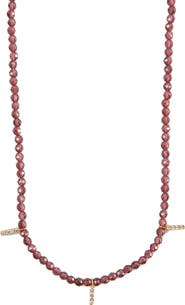 Argento Vivo Sterling Silver Beaded Charm Necklace