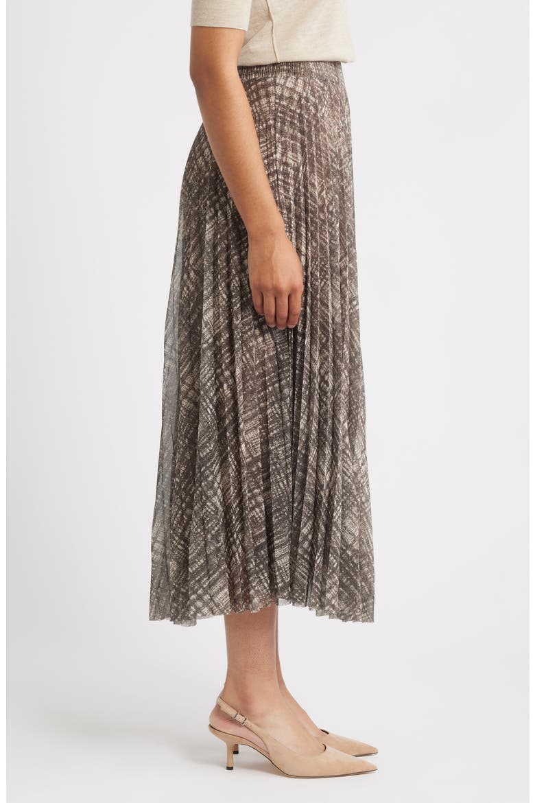 Edrisa Pleated Midi Skirt, Alternate, color, GREY MULTI