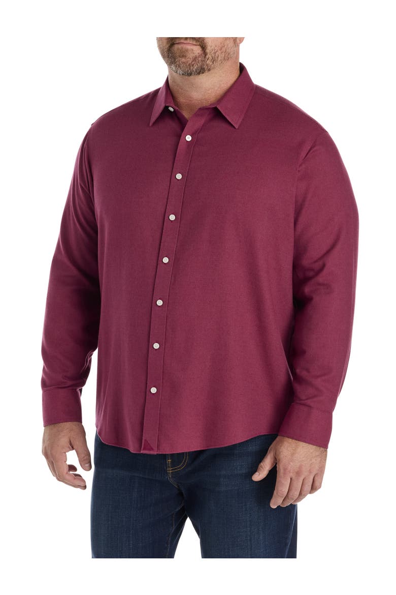 Big & Tall Veneto Sport Shirt, Alternate, color, MAROON