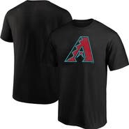 PROFILE Men's Profile  Black Arizona Diamondbacks Big & Tall Distressed Logo T-Shirt