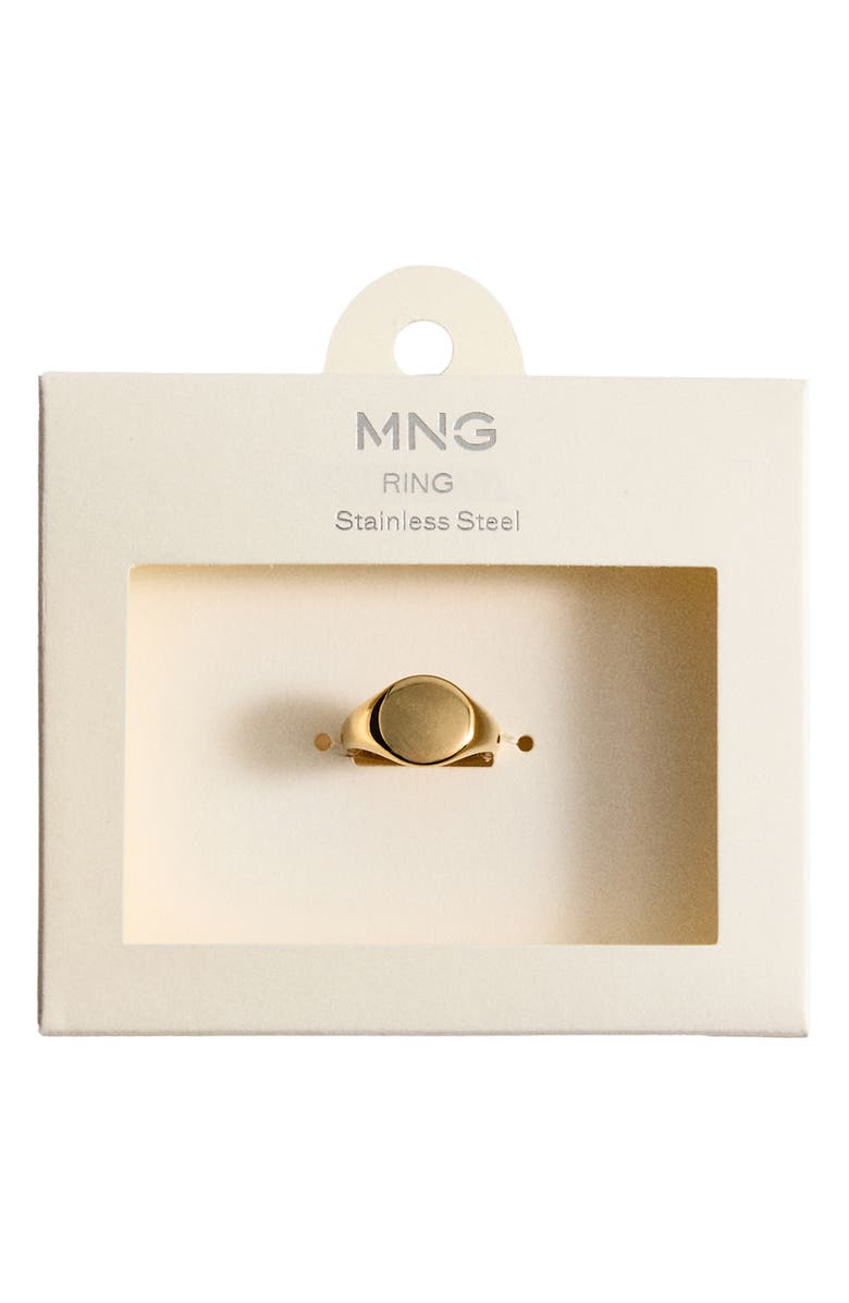 MANGO Seal Ring, Alternate, color, Gold
