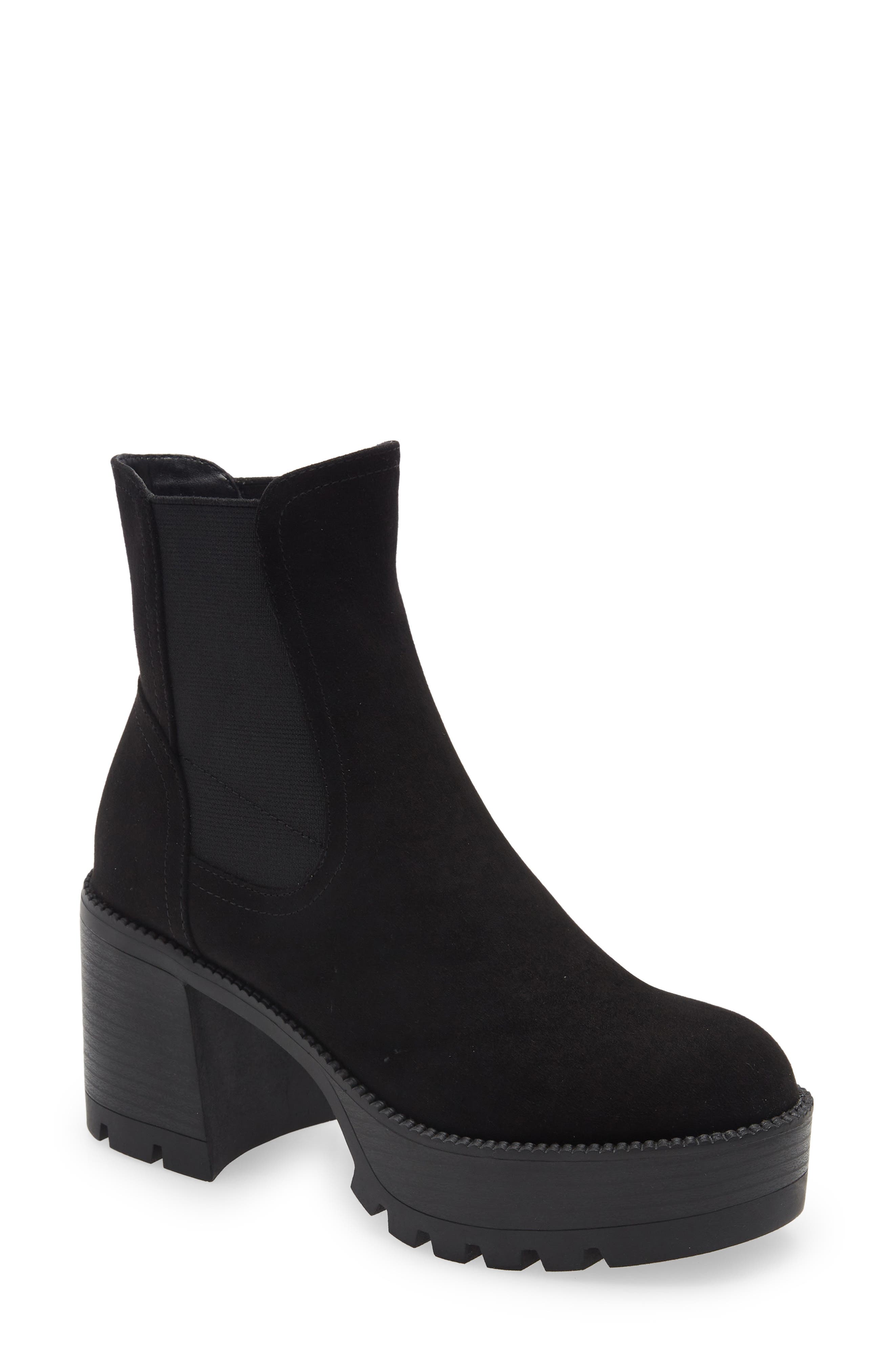 Jillyan Platform Chelsea Bootie, Main, color, BLACK