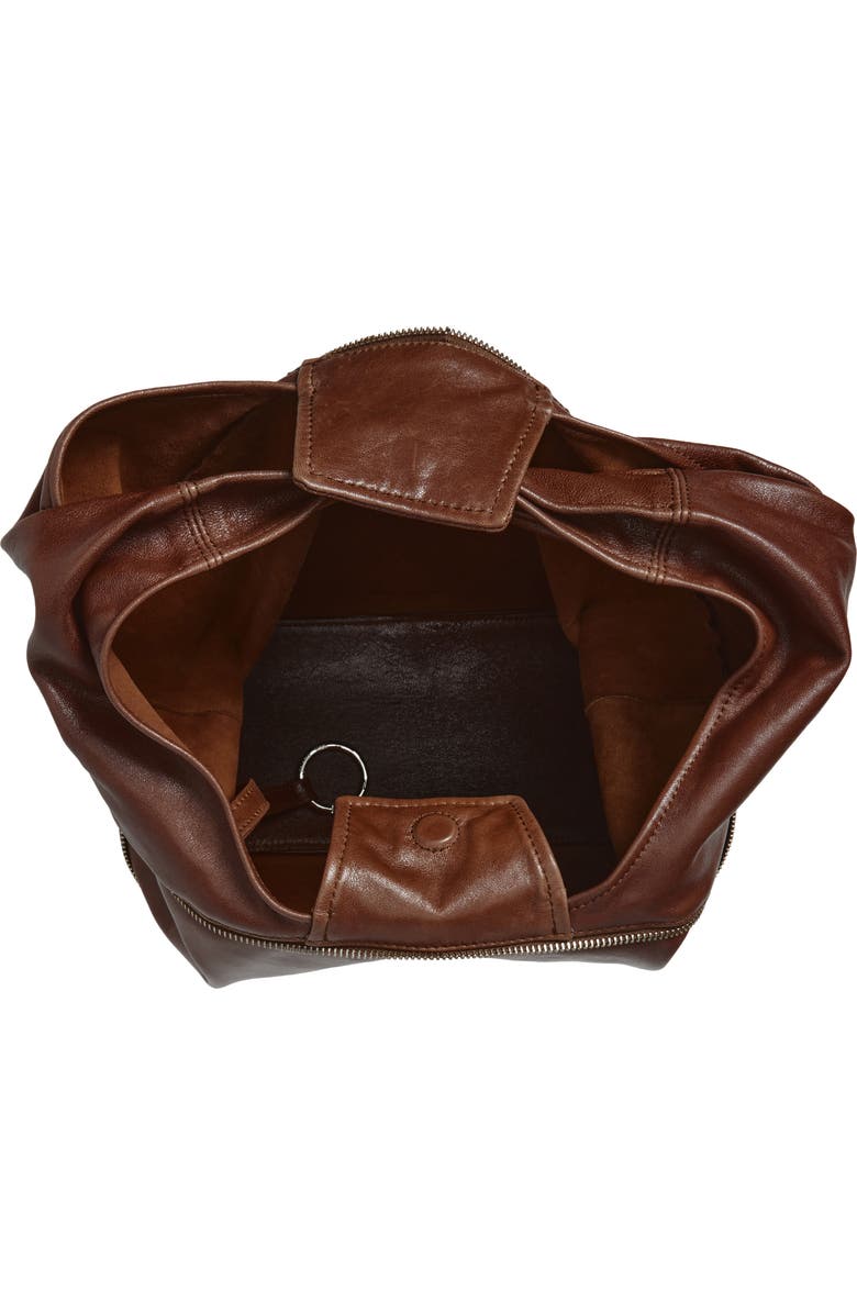 Paloma Wool Riba Convertible Leather Shoulder Bag, Alternate, color, Brown