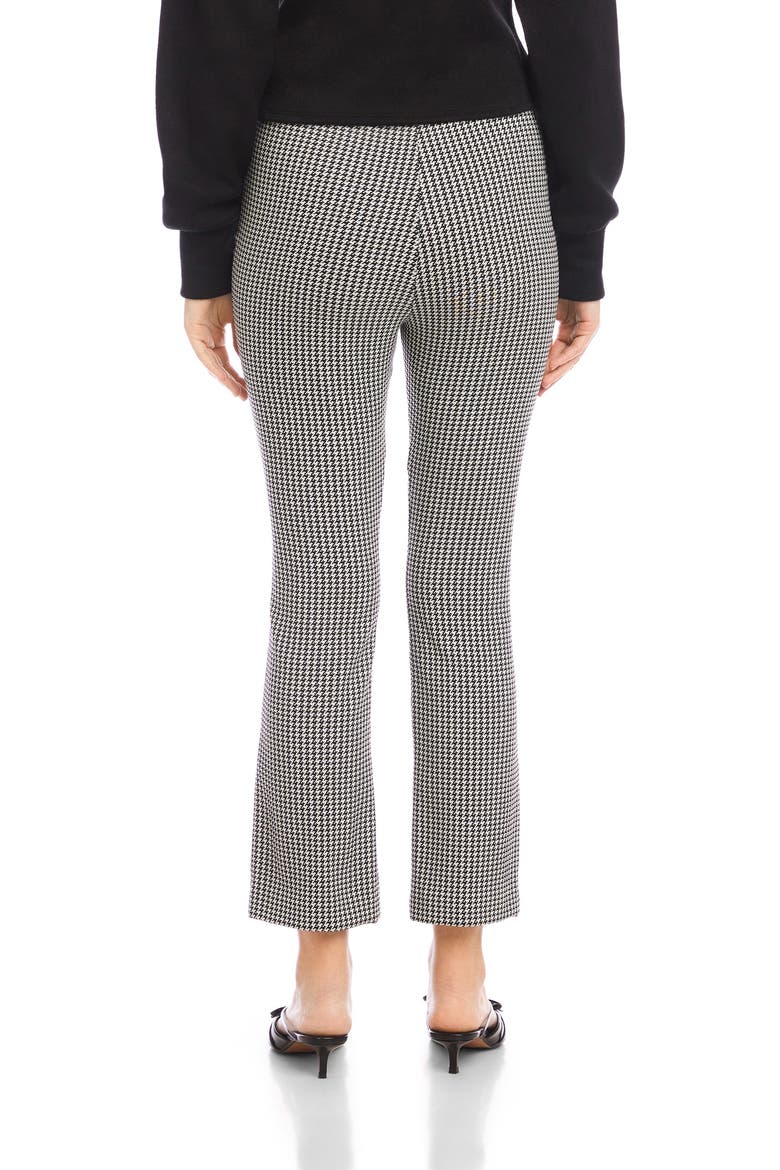 Sigourney Houndstooth Pintuck Pull-On Ankle Bootcut Pants, Alternate, color, HOUNDSTOOTH