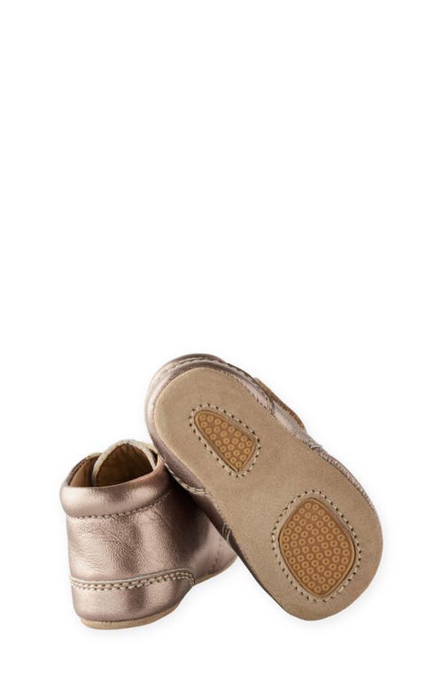 Pehr Metallic Babble Bootie In Antique Bronze