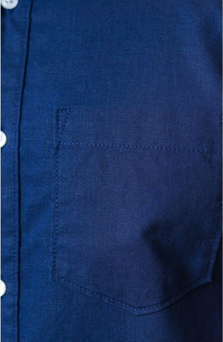 Hope & Henry Mens' Linen Button Down Shirt, Alternate, color, 