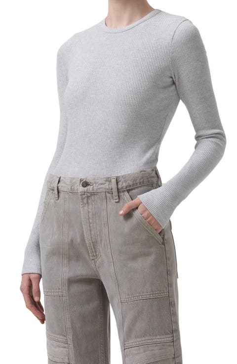 AGOLDE 売れ筋商品|||アゴルド Tシャツ トップス レディース Bodysuits Grey A7256-