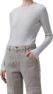 AGOLDE Alma Shrunken Long Sleeve Top